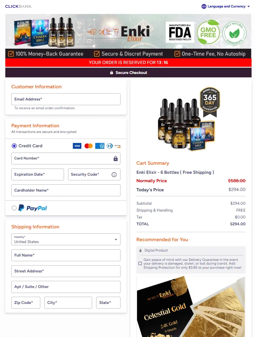 Enki Elixir-Secure-Checkout